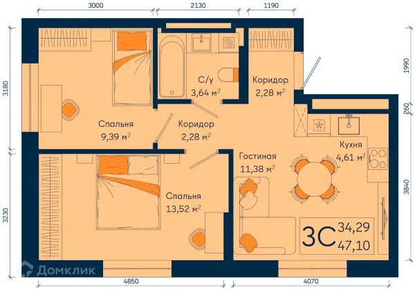 Квартира в ЖК РИВЕР