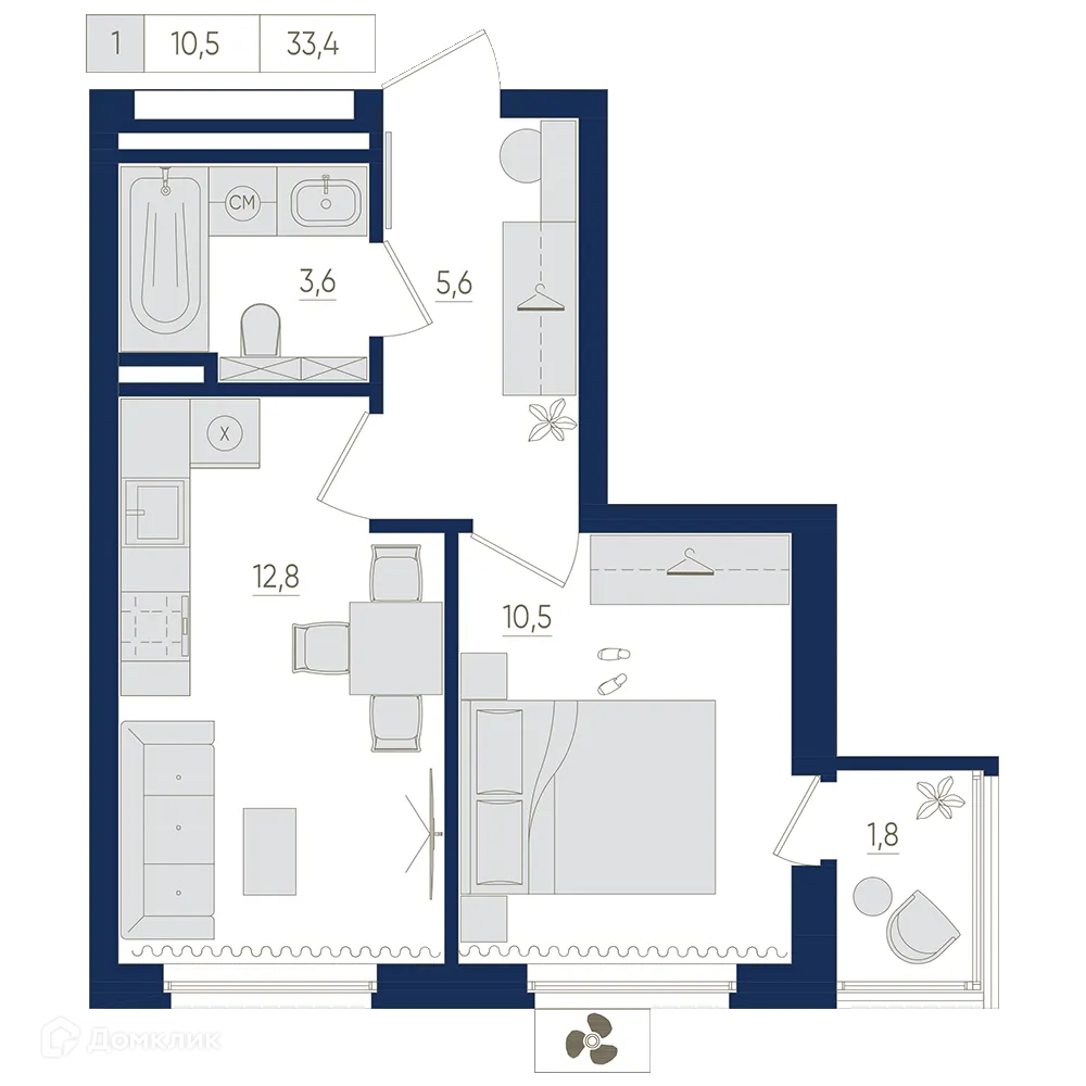 Фото квартиры в ЖК Экогород "Яркий"