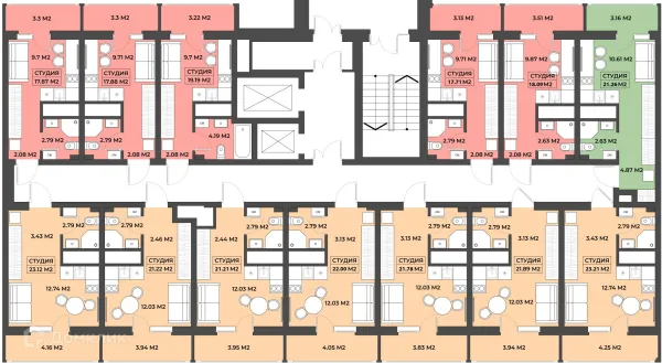 Квартира в Комплекс жилых апартаментов "IDЕЯ" (Идея)