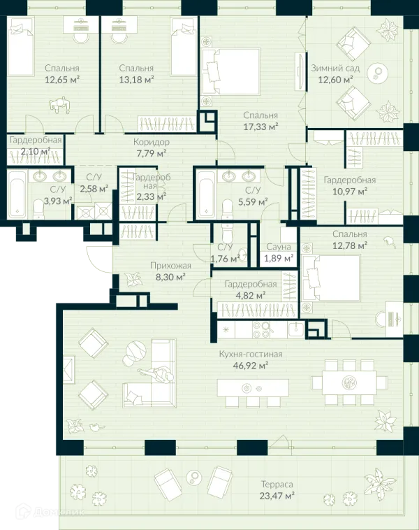 Квартира в ЖК URMAN Сity (Урман Сити)