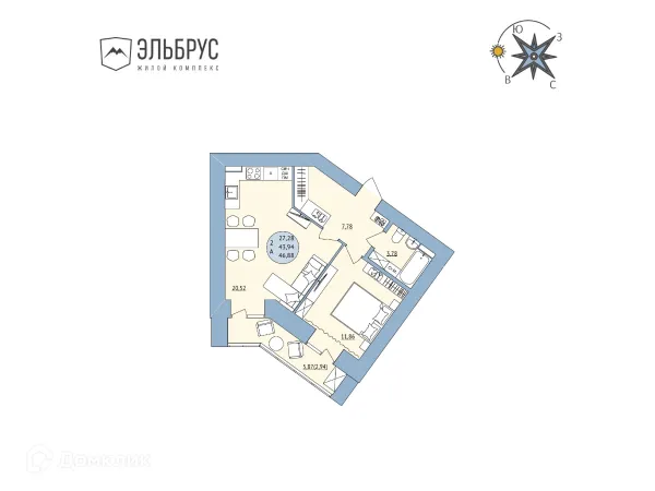 Квартира в ЖК Эльбрус