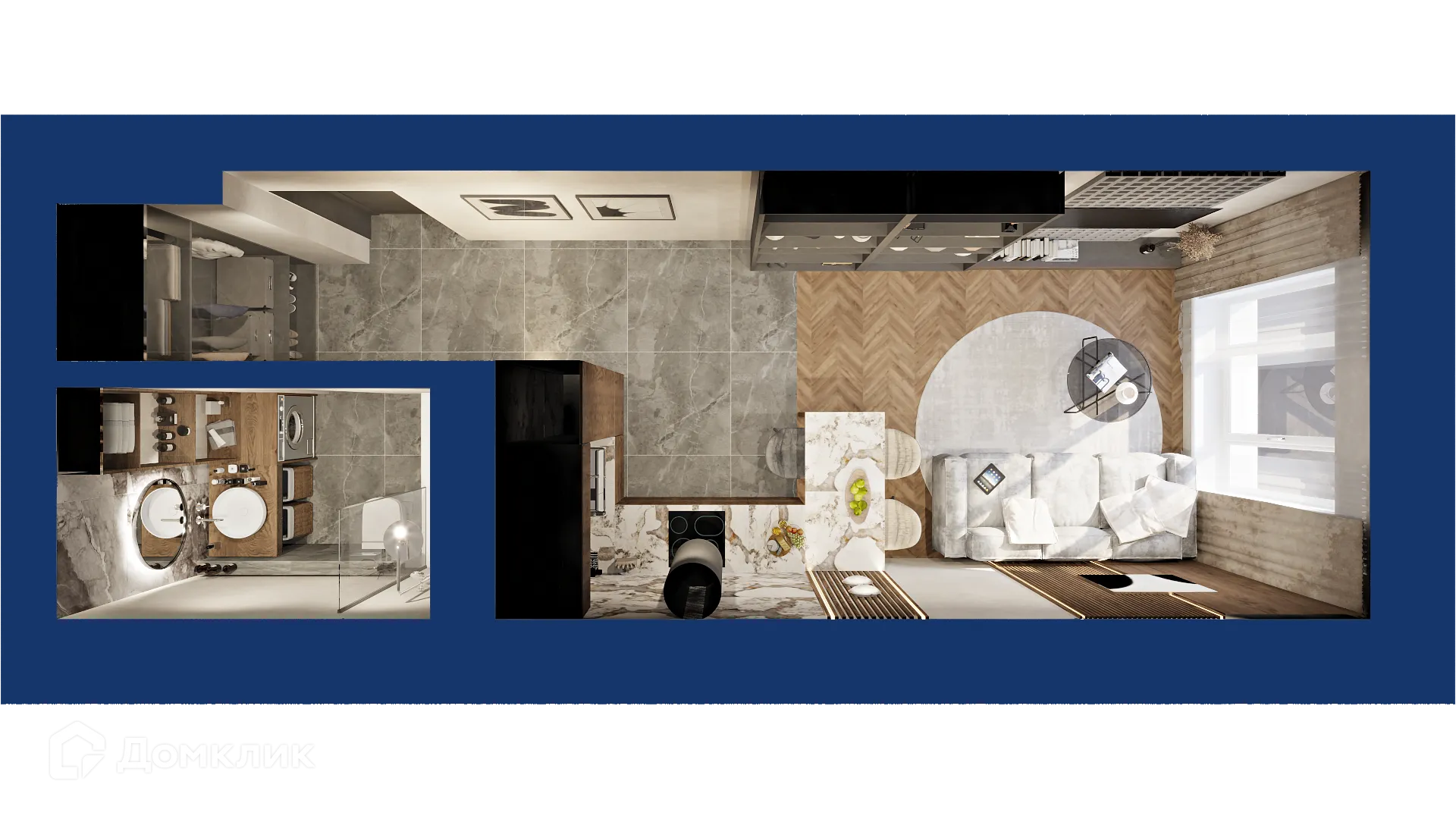 Планировка студии квартиры 28.13 м² в ЖК Вершина, г. Уфа — фото 2