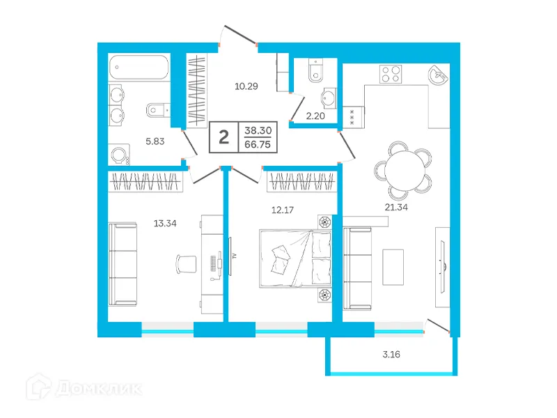 Фото квартиры в ЖК Некрасовский