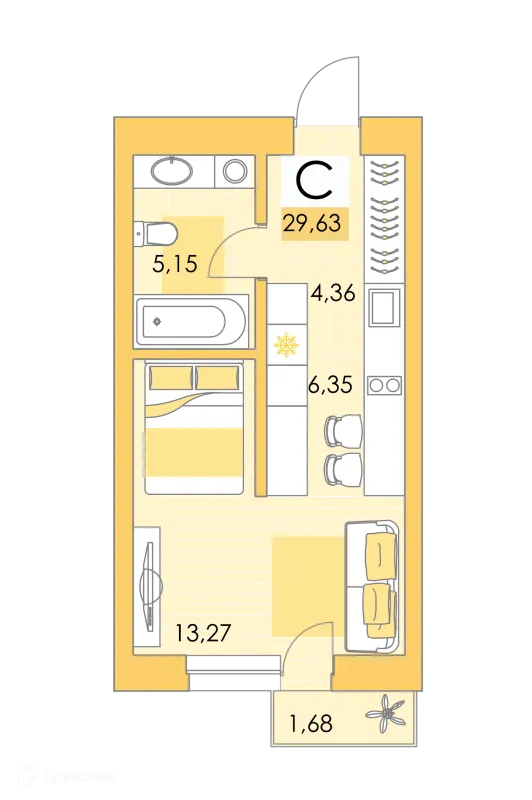 Квартира в ЖК Квартал Самоцветы