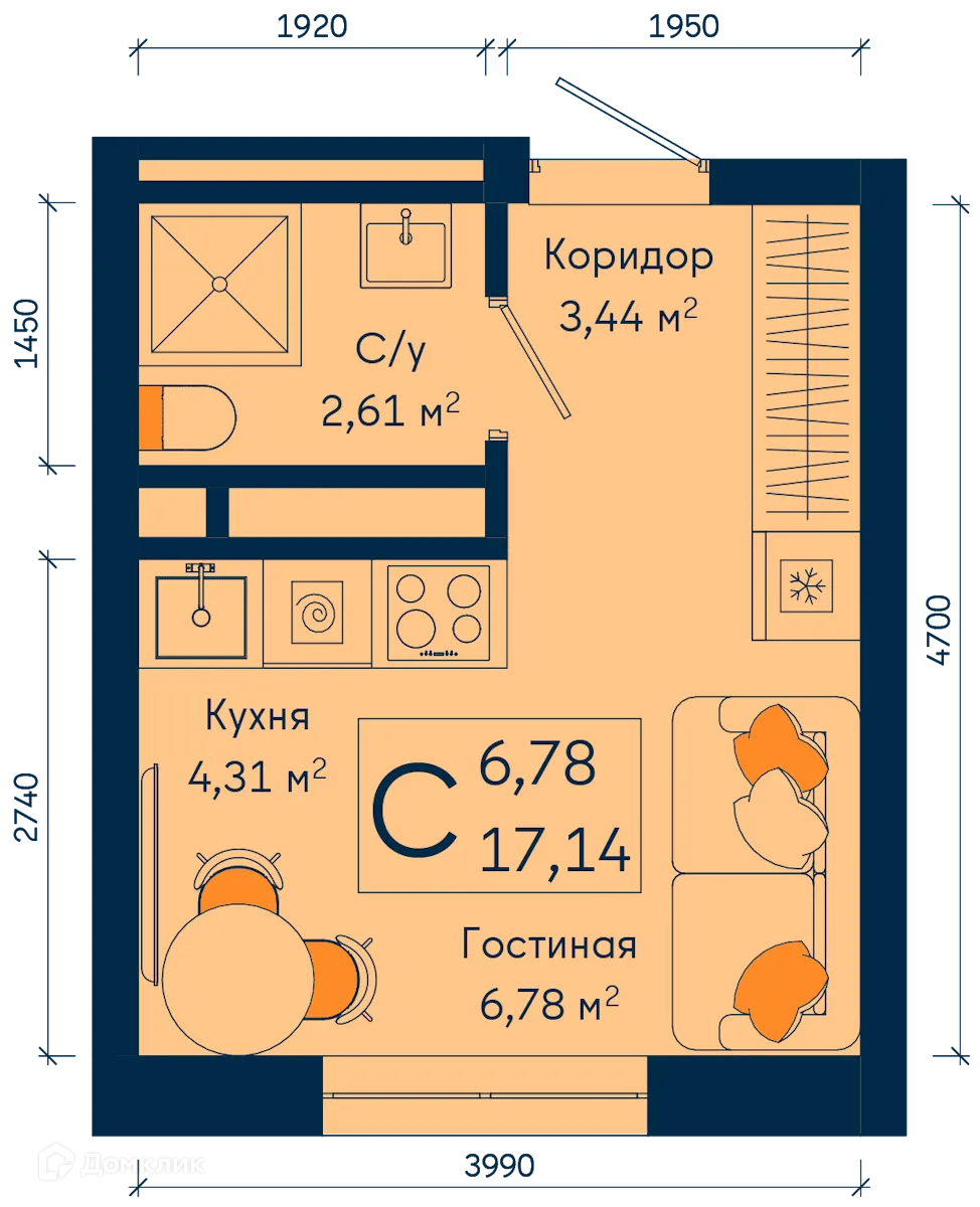 Фото квартиры в ЖК РИВЕР