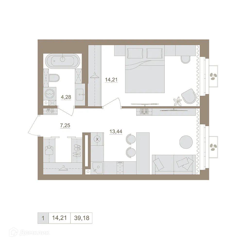 Фото квартиры в ЖК Экогород "Яркий"