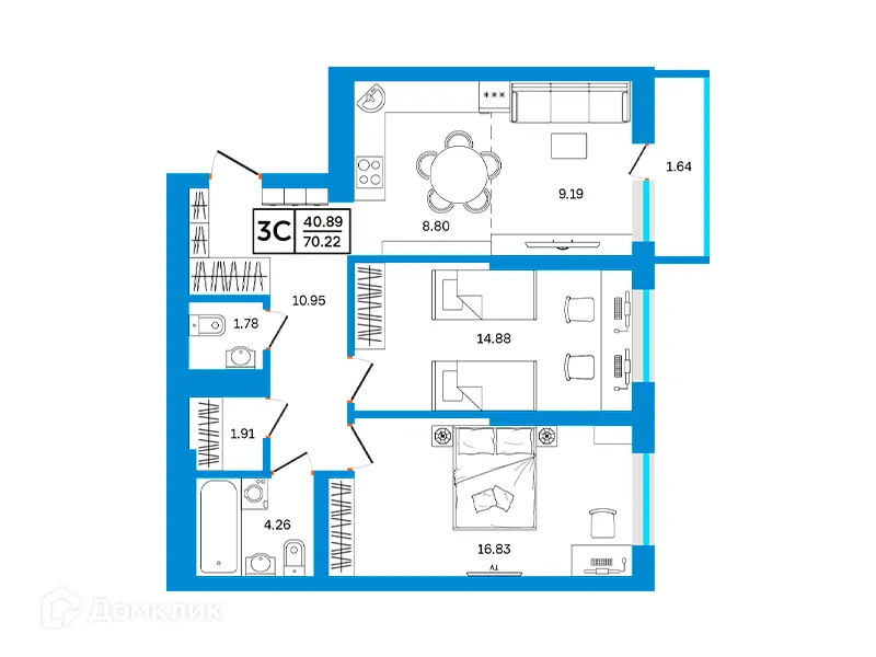 Фото квартиры в ЖК Некрасовский