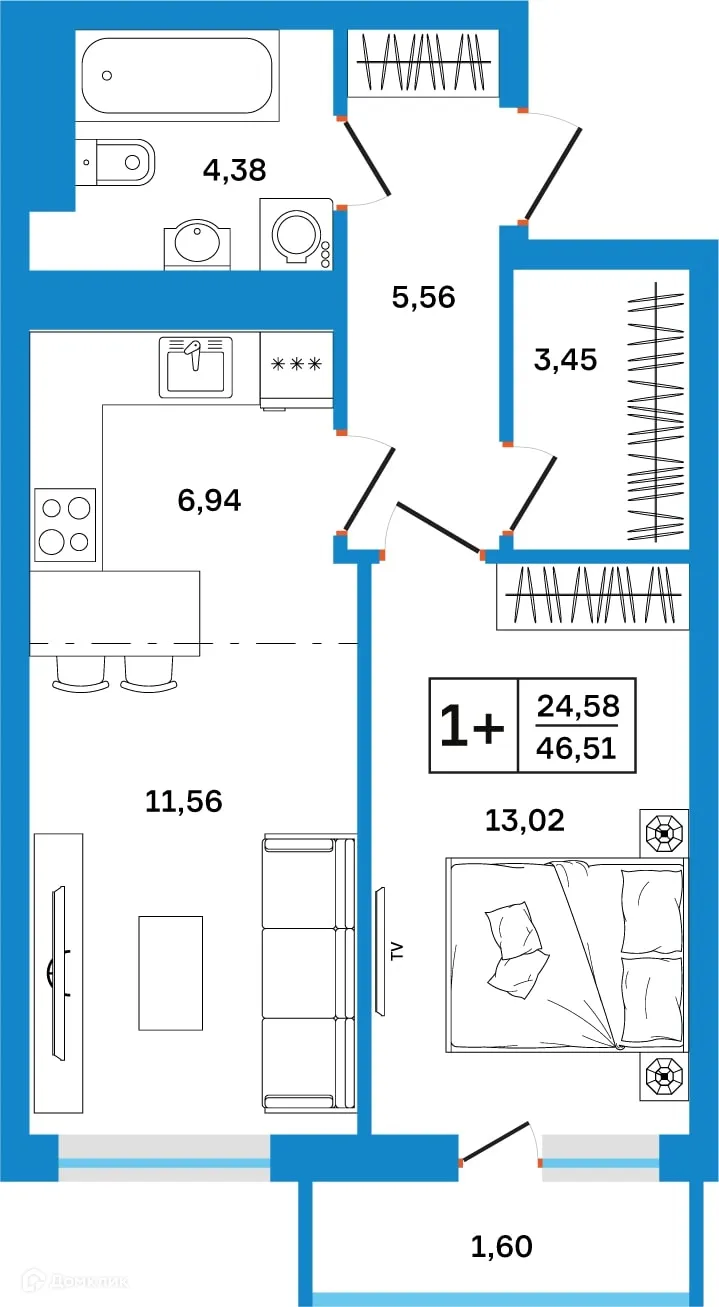 Фото квартиры в ЖК Некрасовский