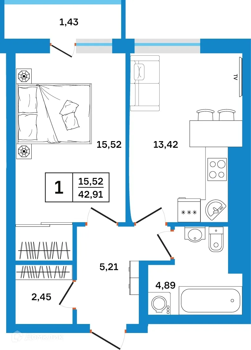 Фото квартиры в ЖК Некрасовский