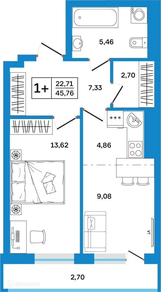 Фото квартиры в ЖК Некрасовский
