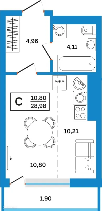 Фото квартиры в ЖК Некрасовский