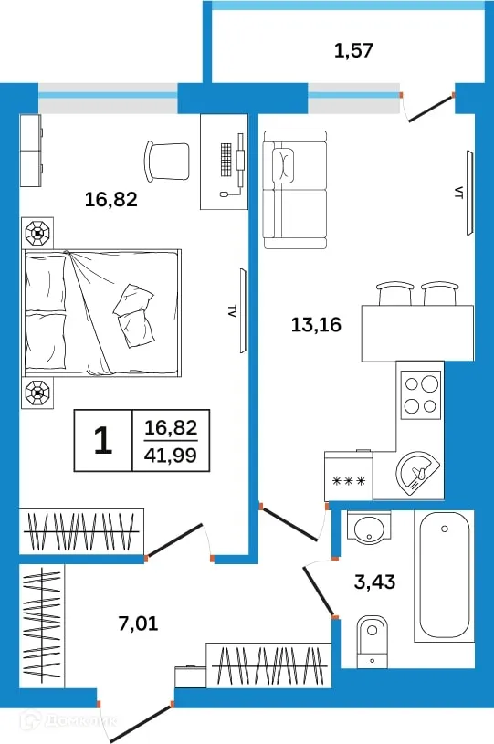 Фото квартиры в ЖК Некрасовский