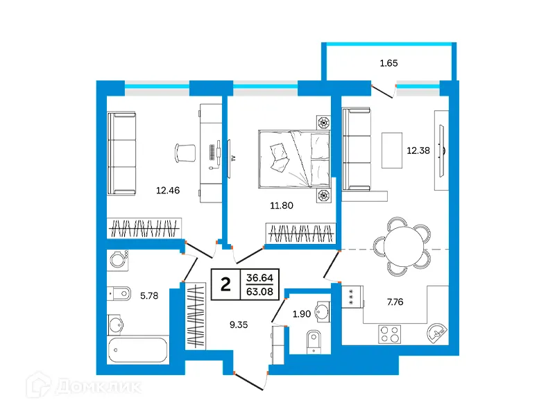 Фото квартиры в ЖК Некрасовский