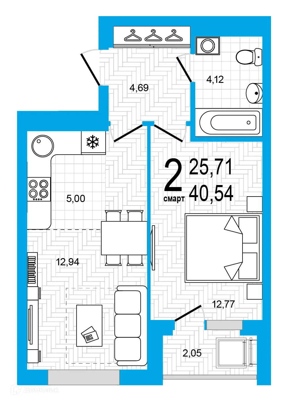 Фото квартиры в ЖК Экогород "Яркий"