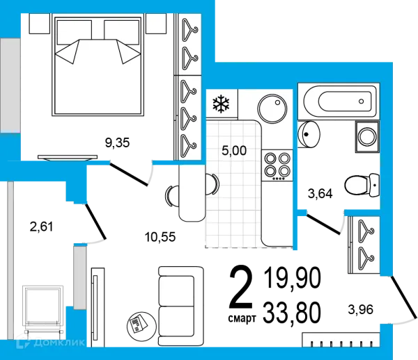 Квартира в ЖК Экогород "Яркий"