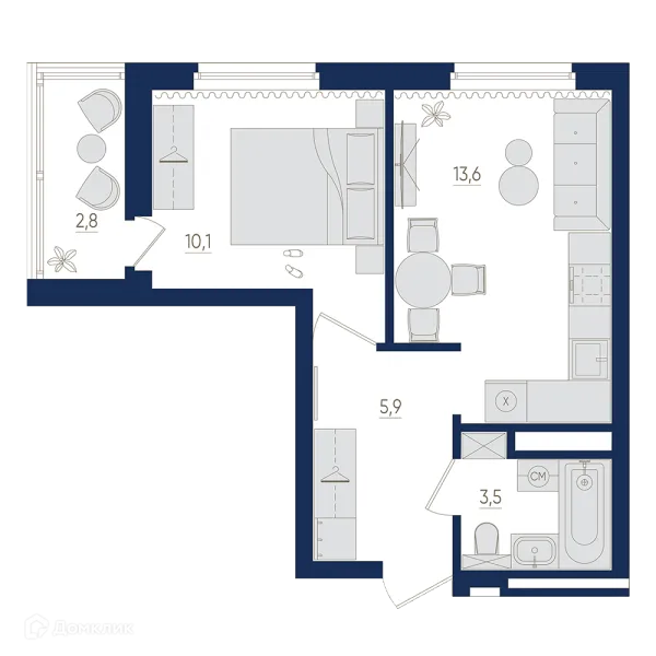 Квартира в ЖК Экогород "Яркий"