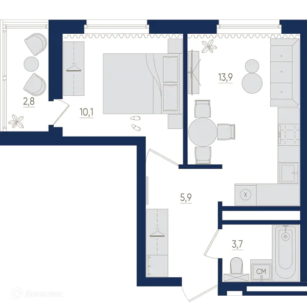 Квартира в ЖК Экогород "Яркий"