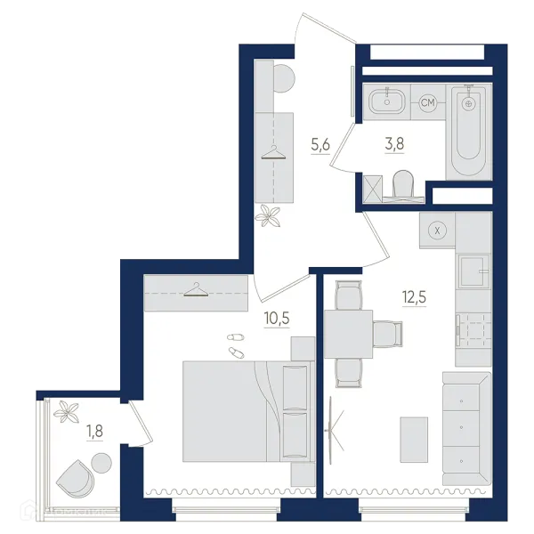 Квартира в ЖК Экогород "Яркий"