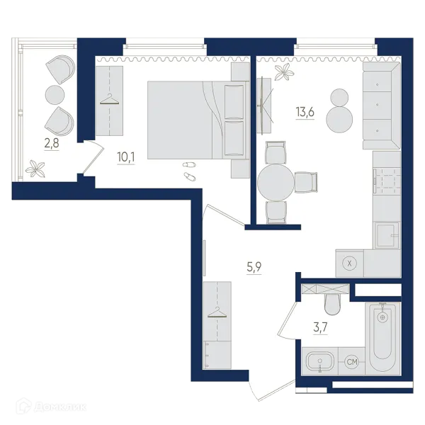 Квартира в ЖК Экогород "Яркий"