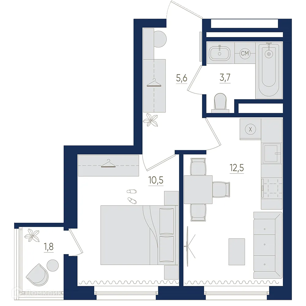 Фото квартиры в ЖК Экогород "Яркий"