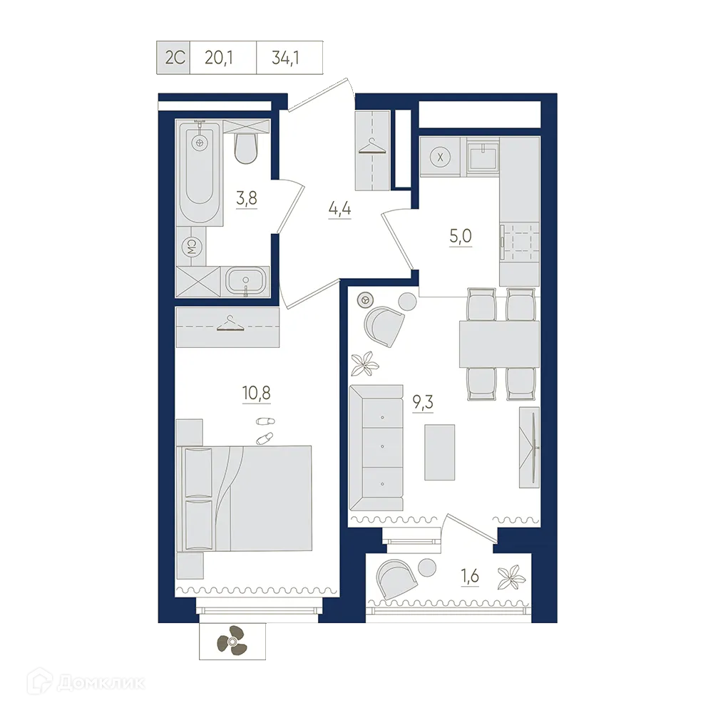 Фото квартиры в ЖК Экогород "Яркий"