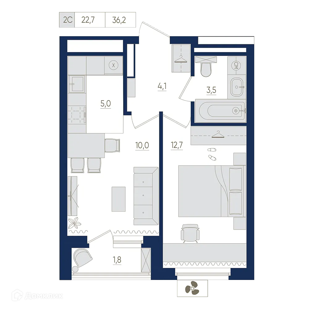 Фото квартиры в ЖК Экогород "Яркий"