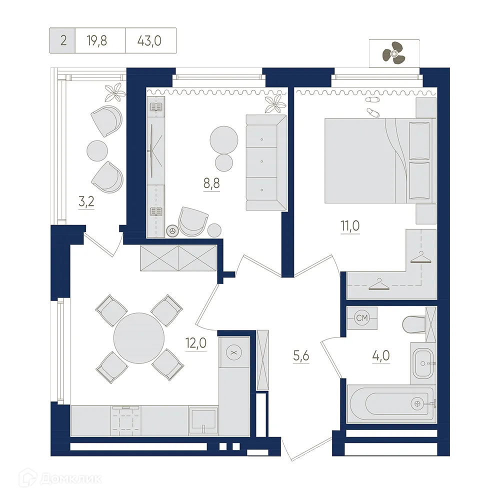 Фото квартиры в ЖК Экогород "Яркий"