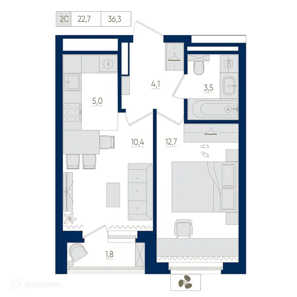 Квартира в ЖК Экогород "Яркий"