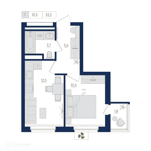 Квартира в ЖК Экогород "Яркий"