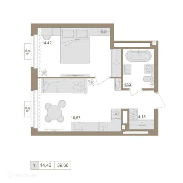 Квартира в ЖК Экогород "Яркий"