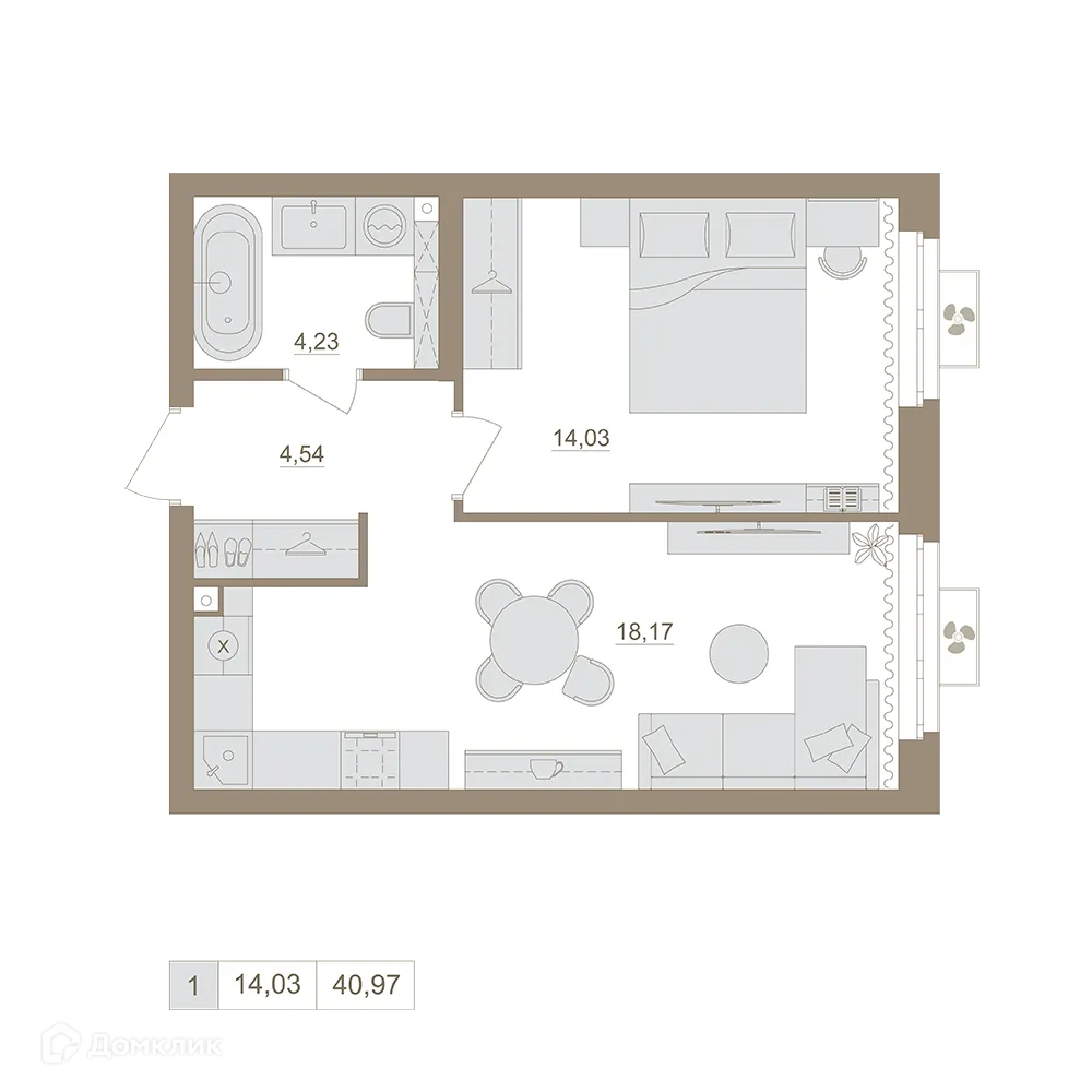 Фото квартиры в ЖК Экогород "Яркий"