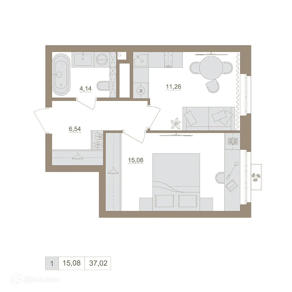 Фото квартиры в ЖК Экогород "Яркий"