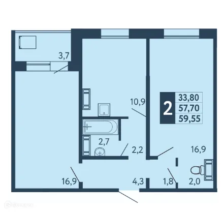 Квартира в ЖК "Новая Дема"