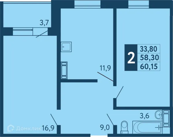 Квартира в ЖК "Новая Дема"