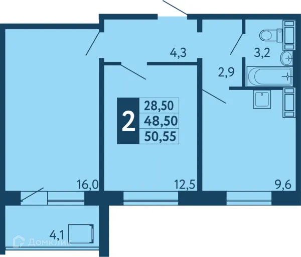 Квартира в ЖК "Новая Дема"