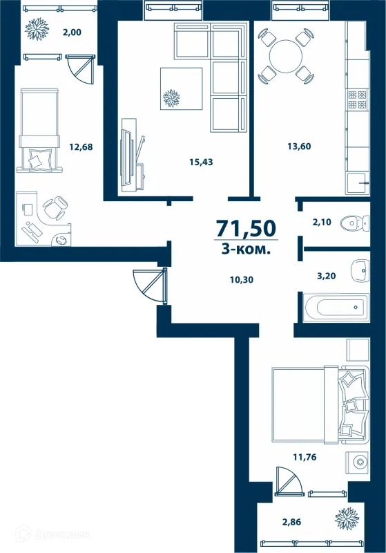 Квартира в ЖК Город Природы