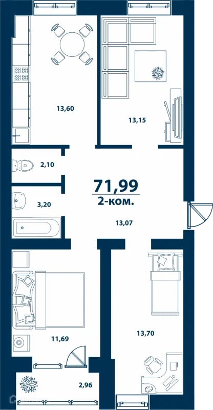 Квартира в ЖК Город Природы