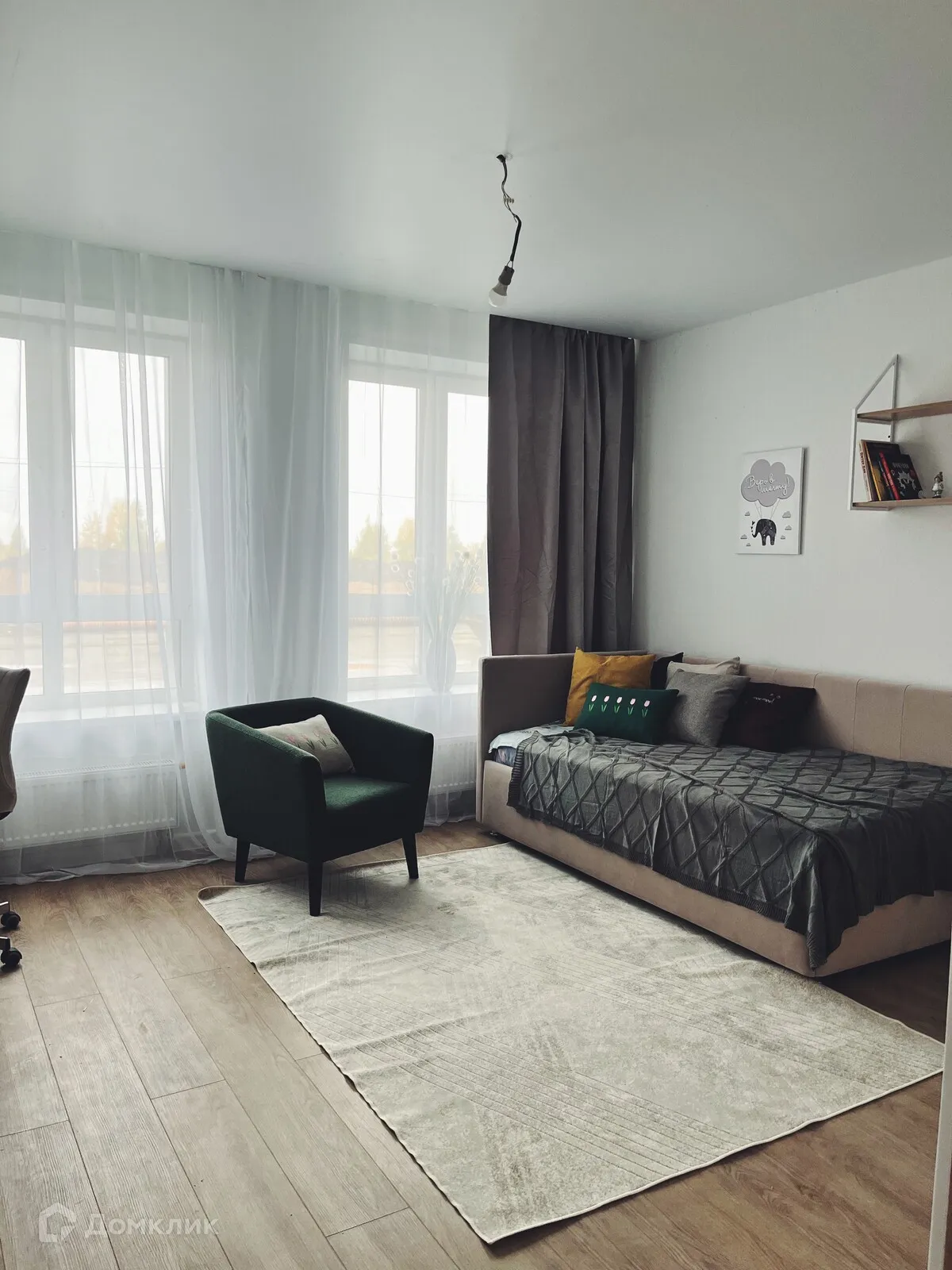 Планировка 1-комнатной квартиры 41.09 м² в ЖК Город Природы, г. Уфа — фото 4