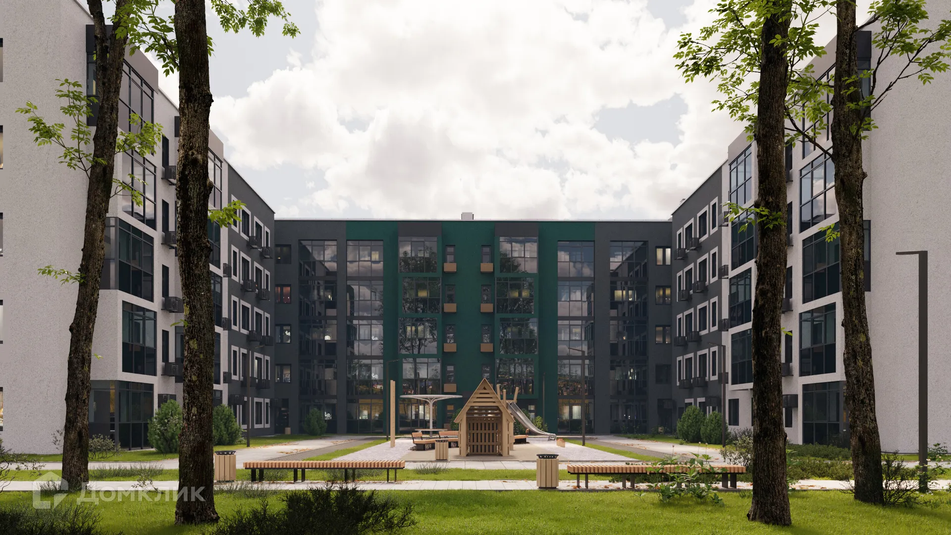 Планировка 3-комнатной квартиры 71.98 м² в ЖК Город Природы, г. Уфа — фото 3