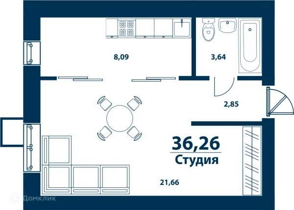 Квартира в ЖК Город Природы