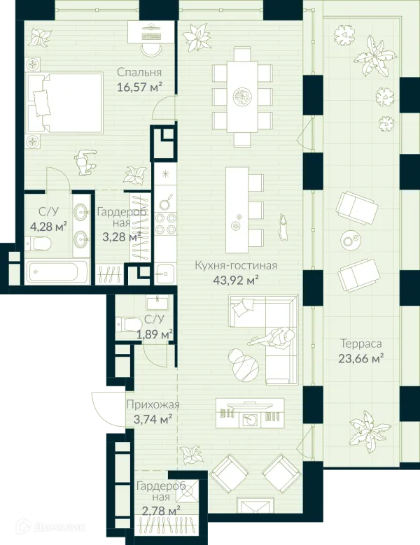 Квартира в ЖК URMAN Сity (Урман Сити)