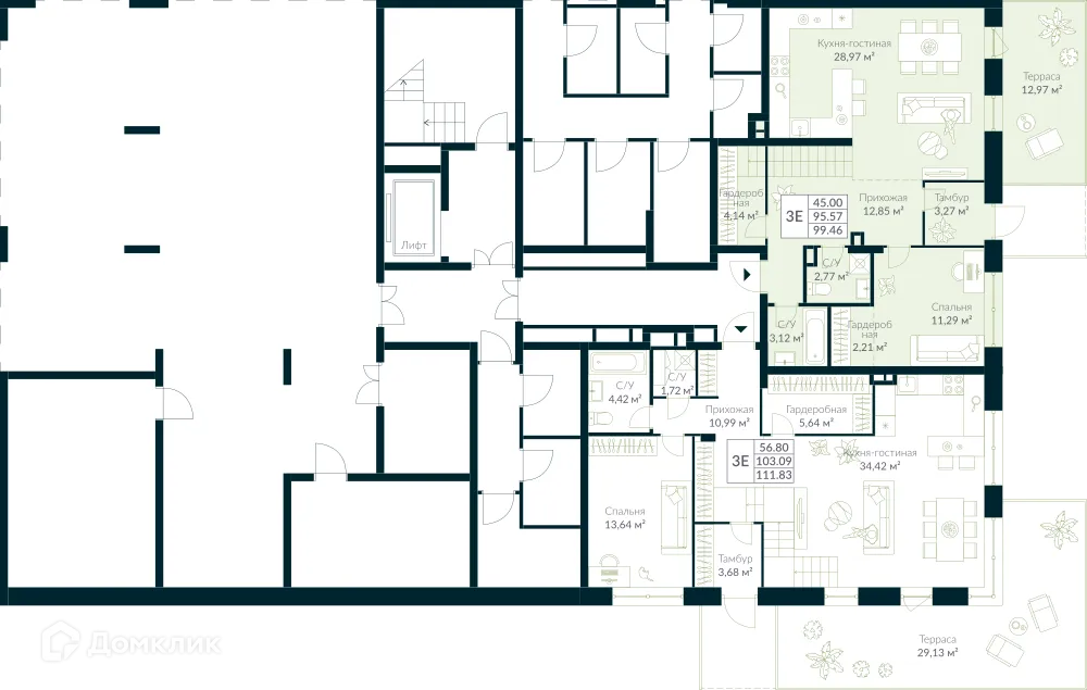 Фото квартиры в ЖК URMAN Сity (Урман Сити)