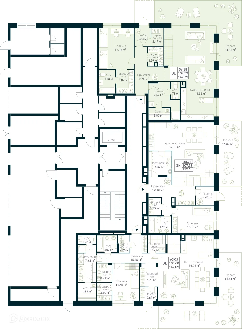 Фото квартиры в ЖК URMAN Сity (Урман Сити)