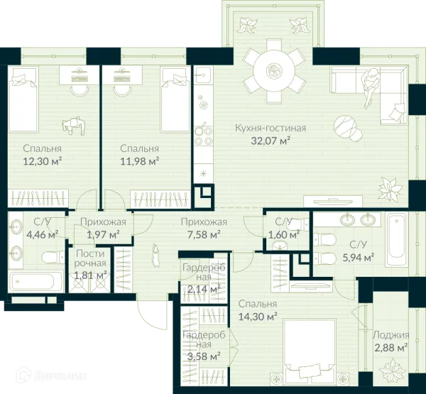 Квартира в ЖК URMAN Сity (Урман Сити)