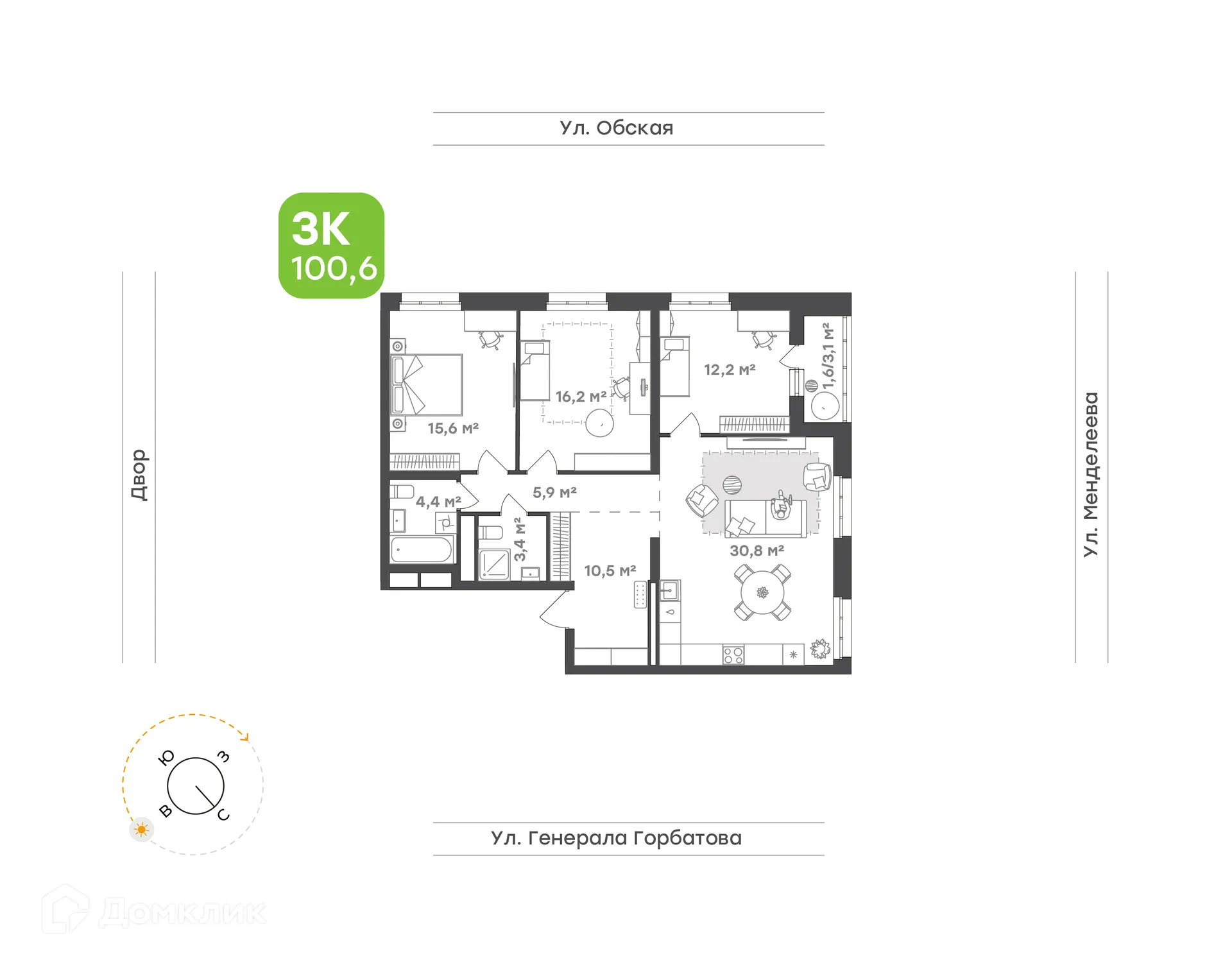 Фото квартиры в ЖК Знаковый квартал Конди Нова