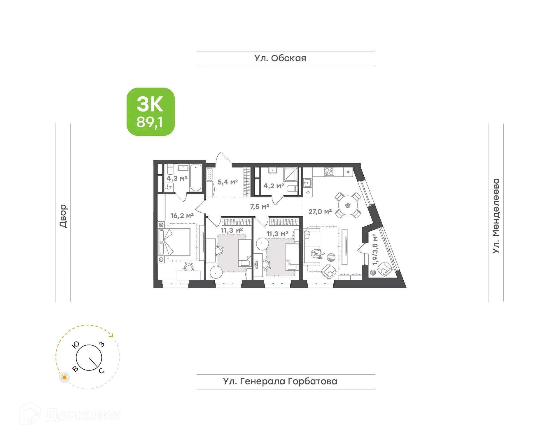 Фото квартиры в ЖК Знаковый квартал Конди Нова