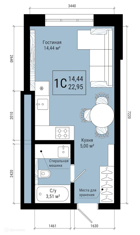 Квартира в ЖК VETER (Ветер)