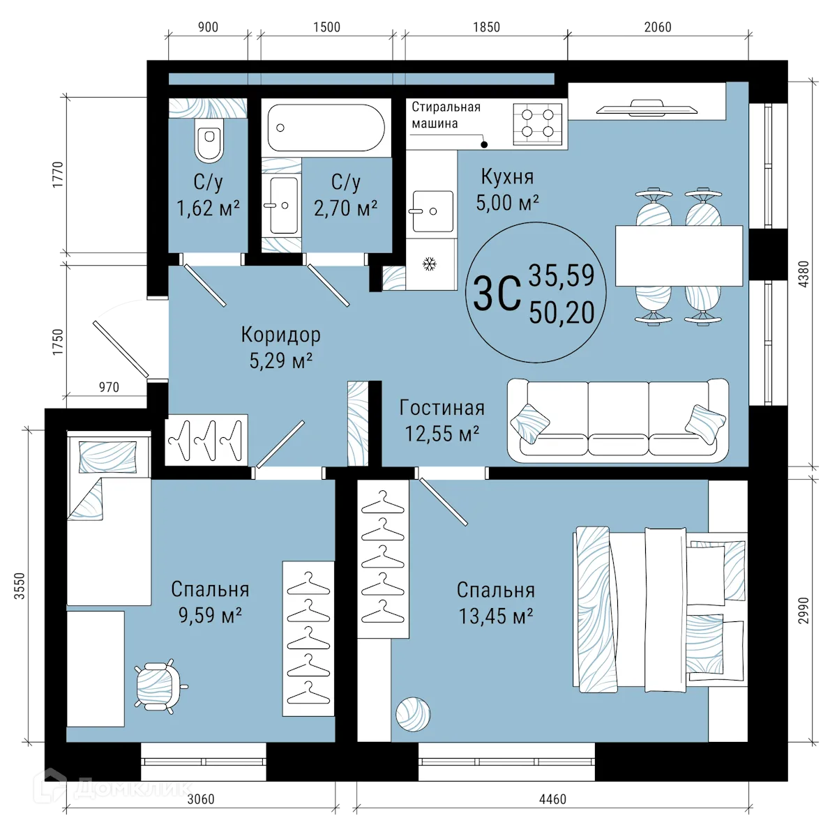 Фото квартиры в ЖК VETER (Ветер)