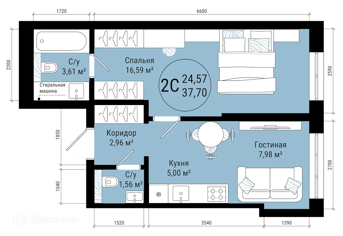 Фото квартиры в ЖК VETER (Ветер)