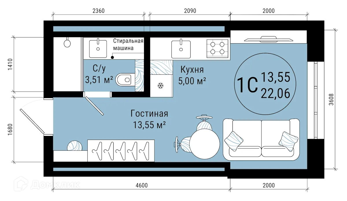 Фото квартиры в ЖК VETER (Ветер)